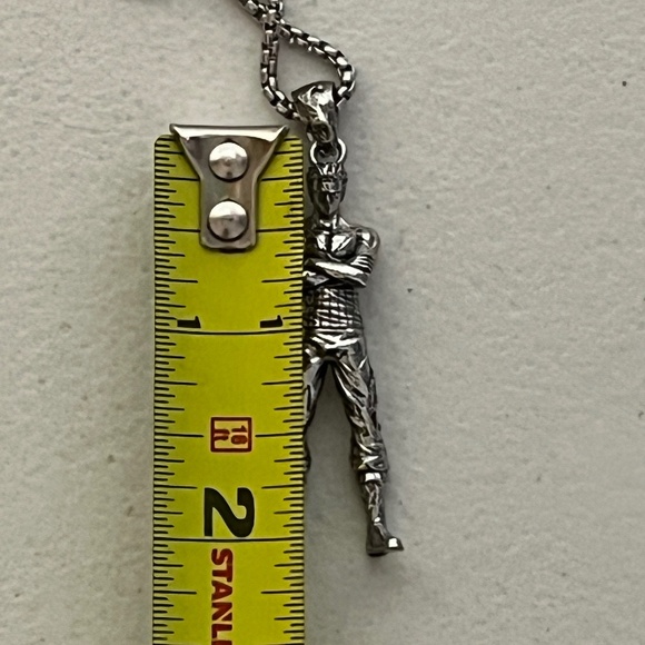 Roronoa Zoro One Piece Charm Pendant Necklace Silver 24" Box Chain Luffy - Picture 8 of 9